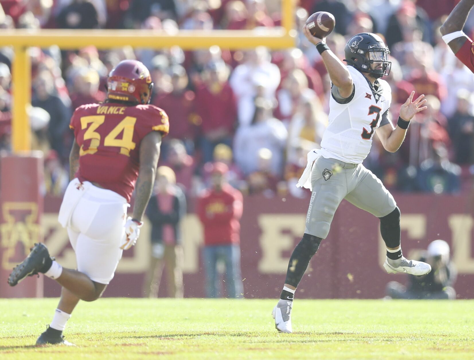 Oklahoma State plays at Iowa State University